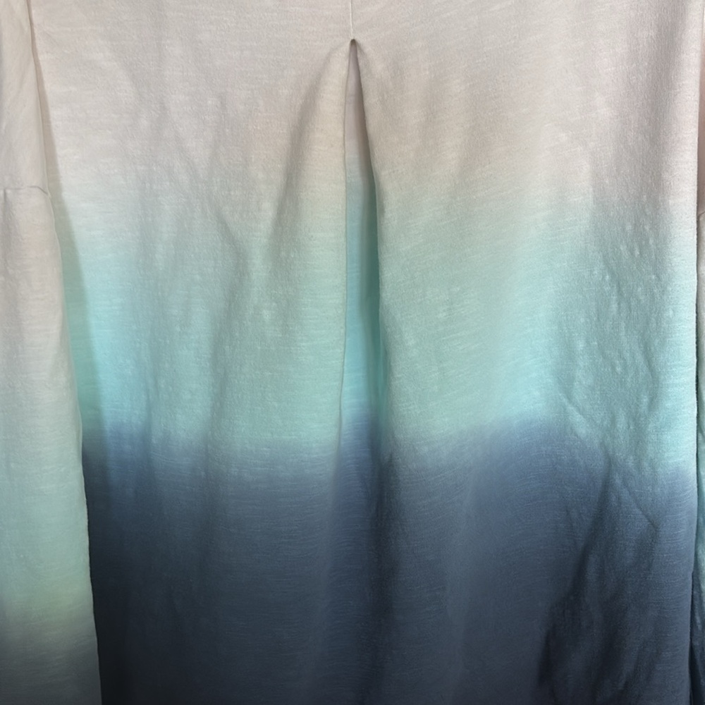 Talbots By T (comfort line) ombre V-neck sweatshirt - Picture 7 of 8